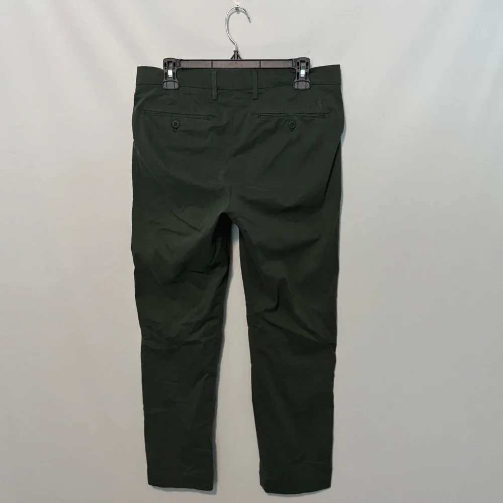 Polo Ralph Lauren Performance Pants Mens 31x30 Green Straight Fit Chino Stretch